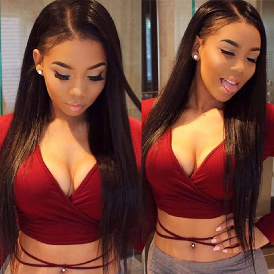 7A Soft Unprocessed Malaysian Straight Virgin Hair Natural Black Color Malaysian Virgin Hair Straight 4pcs lot Human Hair Weave