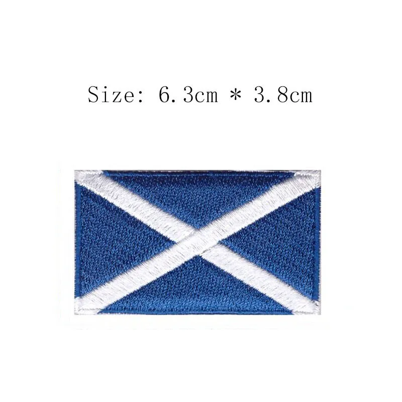 

Scotland embroidery patch Saint Andrew's Cross Free shipping Wholesale price Edinburgh city emblem for Motorcycle Jacket coat