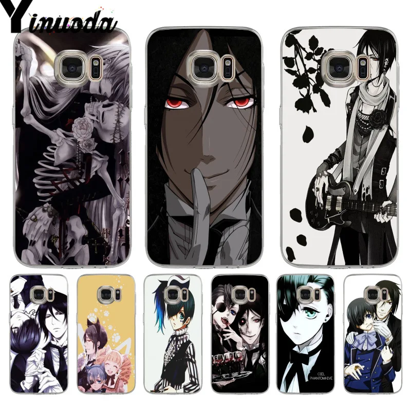Yinuoda японский аниме Черный Дворецкий Kuroshitsuji шаблон чехол для телефона samsung galaxy s9