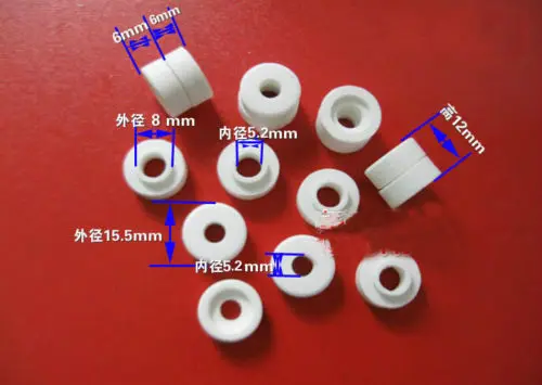 

20pcs M5 High Temperature Porcelain Washers Insulating Ceramics Terminals