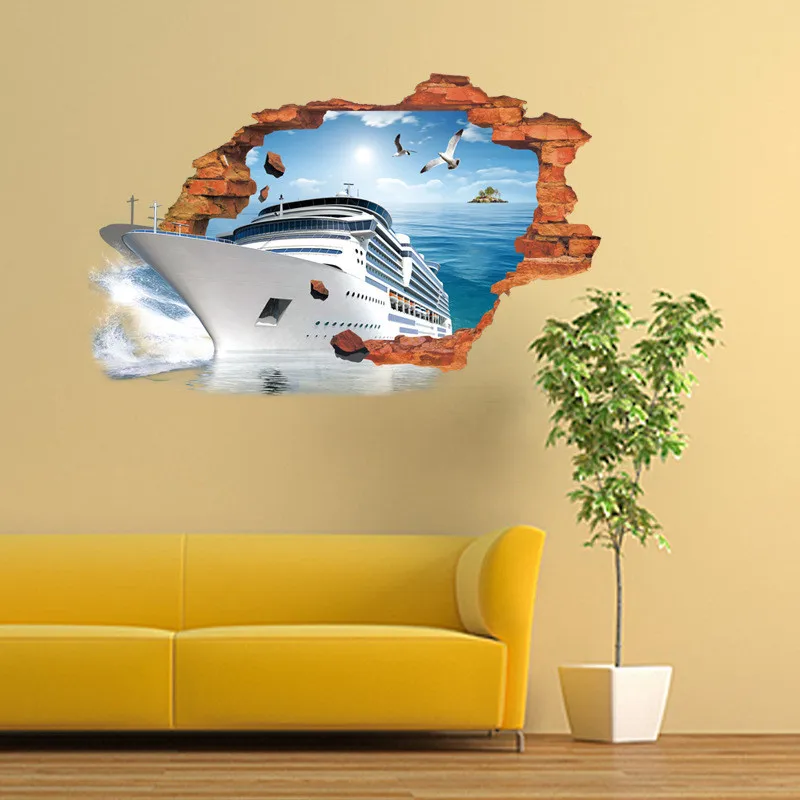 New Style 3D effect creative Wall Sticker for bedroom decoration Home