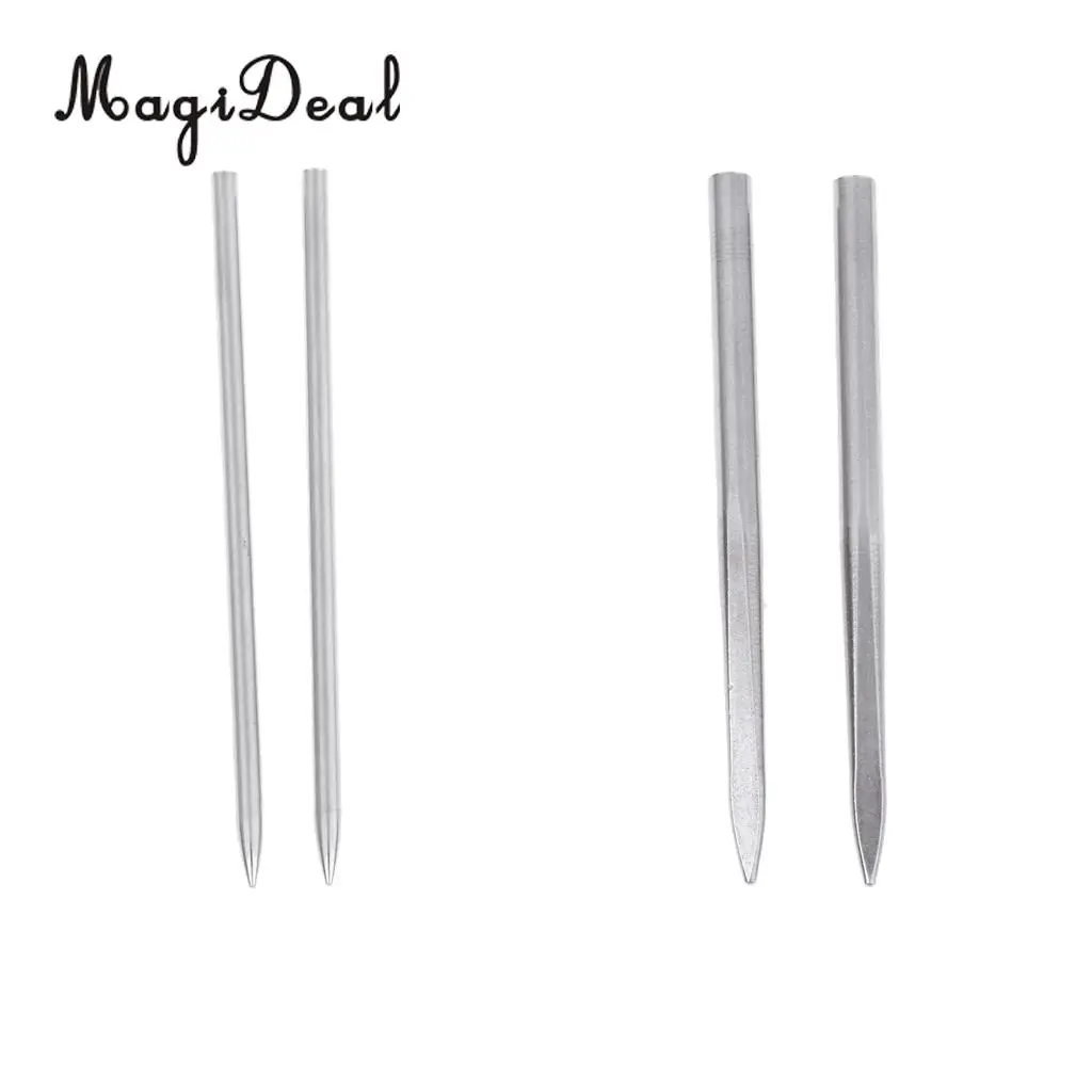 2 Pieces Stainless Steel Paracord Fid Lacing Stitching Needles Paracord Bracelet Braiding Weaving Tool for Climbing Fishing