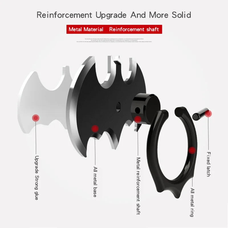 Luxury Batman 360 Degree Rotate Holder Hot Finger Ring Mobile Phone Stand Holder For iPhone/Samsung All Smart Phone Holder Luxury Batman 360 Degree Rotate Holder Hot Finger Ring Mobile Phone Stand Holder For iPhone/Samsung All Smart Phone Holder