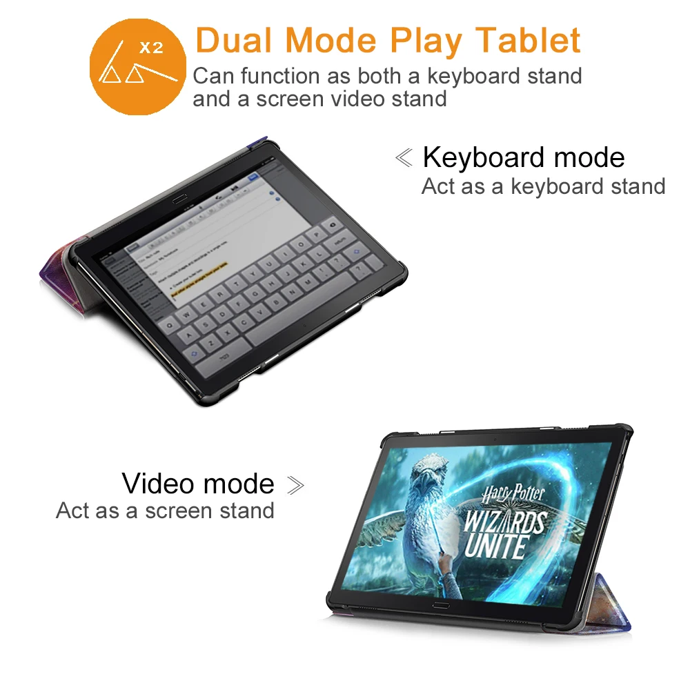 Тонкий складной чехол подставка для планшета Lenovo Tab P10|Чехлы планшетов и