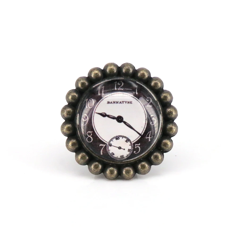

2PCS Clock picture Cupboard Chest Dresser Door handle Cabinet Puller Drawer Knob Pull Handles for Home Office