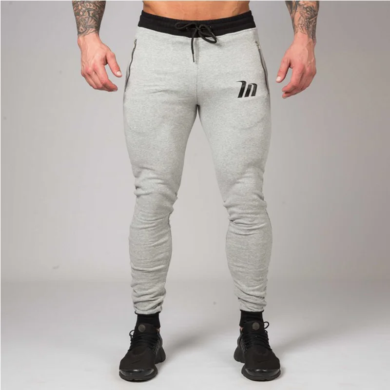 SJ новые высококачественные штаны для бега, Мужские штаны для фитнеса, бодибилдинга, тренажерного зала, штаны для бега, одежда, осенние спортивные штаны - Цвет: JBK11G