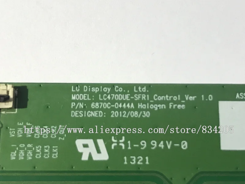 Бесплатная доставка новая модель LC470DUE_SFR1_CONTROL_VER 1 0 6870C 0444A 0444C хорошая работа без