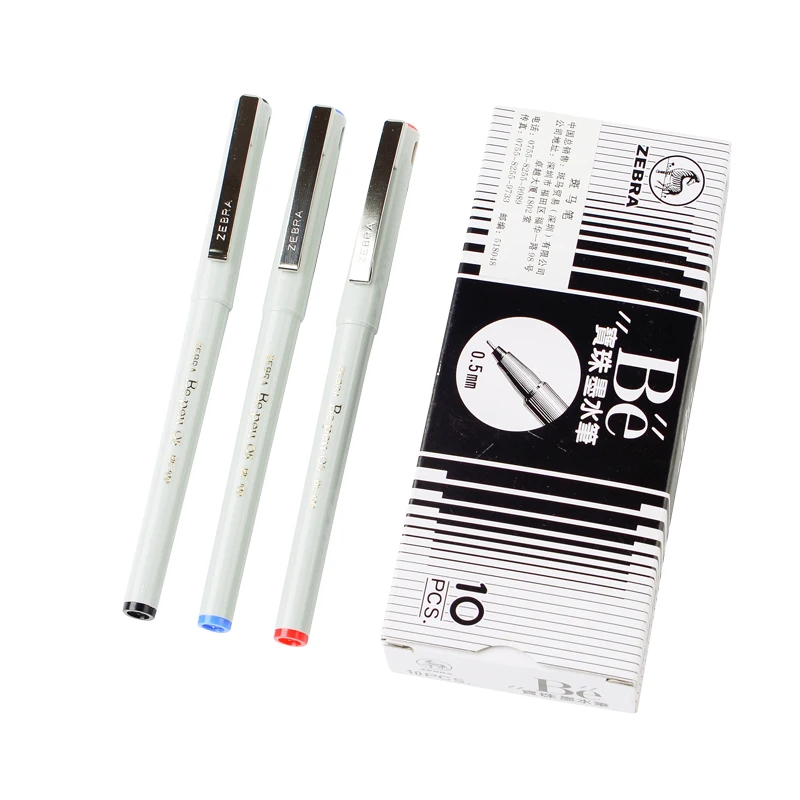 5Pcs Zebra BE 100 Gel Ink Pen Needle Point Pen Rollerball Pen financial