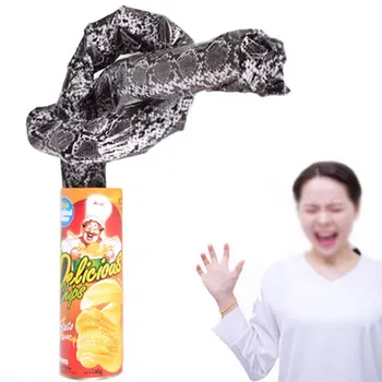 

1Pc Fun Joke Toys Prank Props Potato Chip Snake Funny Tricky Toys Fool Day Halloween Party Jokes Prank Trick