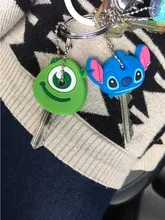 Beschermende Key Case Cover voor Sleutel Controle Stofkap Houder Cartoon Siliconen Organizer kat Woonaccessoires Benodigdheden(China)