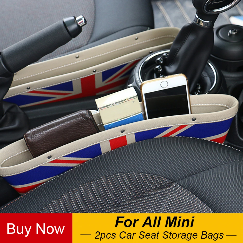 2 шт. автокресло Gap анти утечки сумки для хранения карман Mini Cooper One JCW Clubman Countryman F55 F56