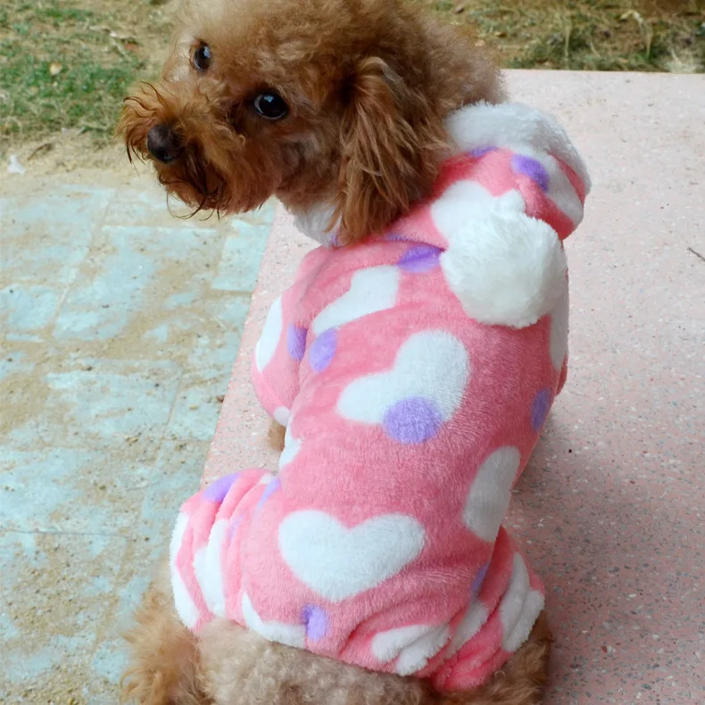 SALE cheap dog overalls pajamas shih tzu pug dog clothes winter jumpsuit clothes for small dogs