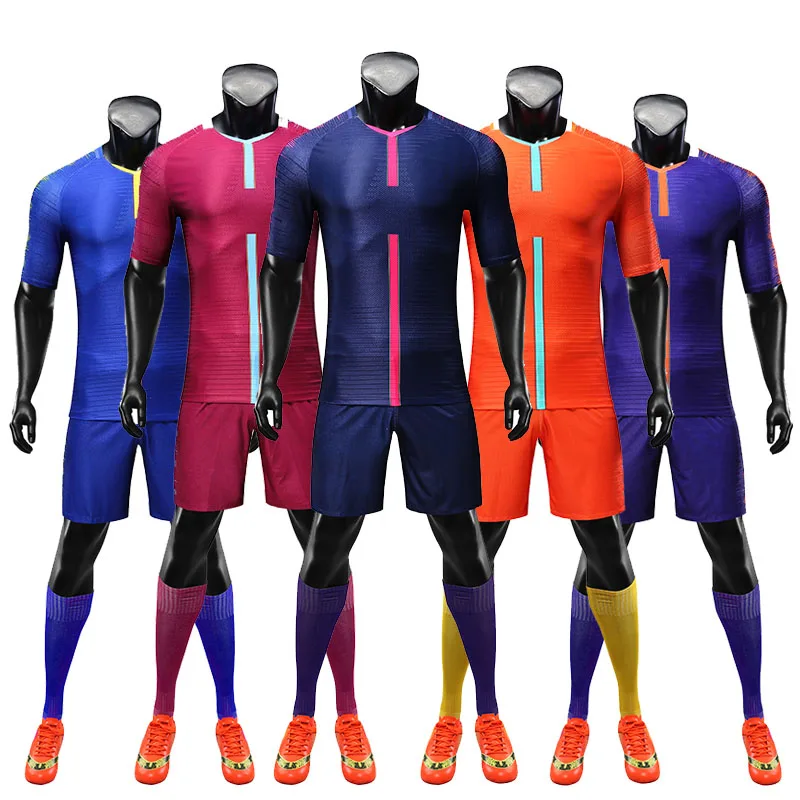 

2019 new football suit tailored men's team uniform team buy game adult short sleeve training wear wizard jerseys