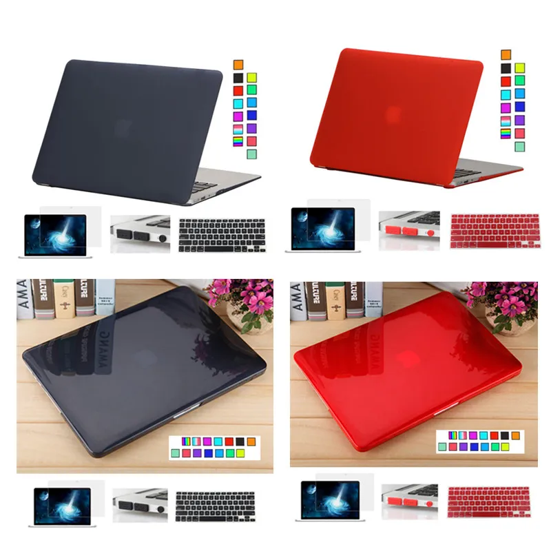 

Case for Apple Macbook Pro 13 Retina 13 Air 13 inch with Touch Crystal / Matte Hard Full Housing Surface Laptop Cover +3 gift