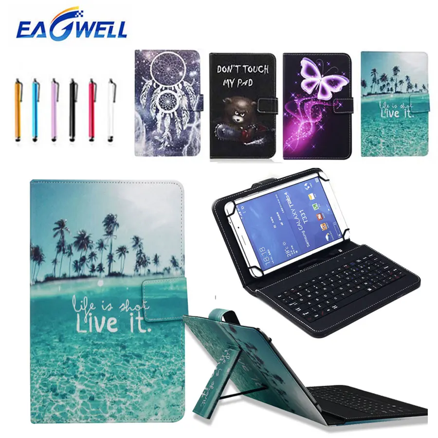 7'' Universal Micro USB Keyboard Case Printed Leather Stand Case Cover For 7 inch Tablet PC For Amazon Fire 7 Samsung Tab A 7.0 7'' Universal Micro USB Keyboard Case Printed Leather Stand Case Cover For 7 inch Tablet PC For Amazon Fire 7 Samsung Tab A 7.0
