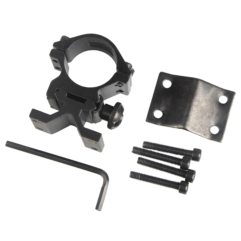 25 4mm Ring and 20mm Rail Mounted for flashlight Laser Torch Barrel Bracket Airsoft Hunting Accessories
