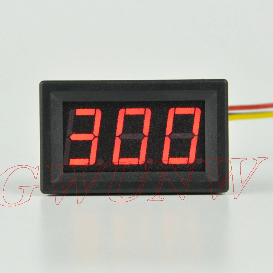 3 битный Цифровой вольтметр GWUNW BY356V DC 0 300V панельный измеритель тестер