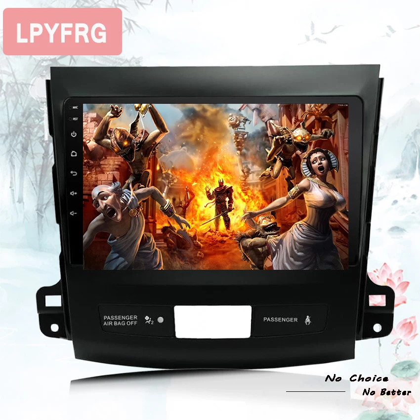 Top Android 9.0 Car DVD player GPS Navigation for Mitsubishi Outlander 2006~2012 Stereo Audio 1024*600 Head Unit Tape Recorder 5