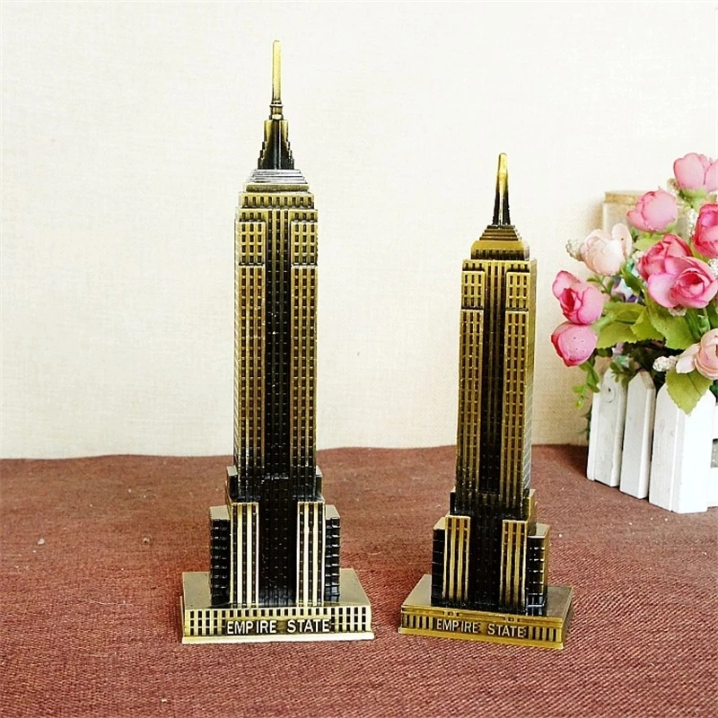 Empire State Building Model Home Decoration Crafts World Famous Architectural Vintage Home Decor Collections Creative Gift