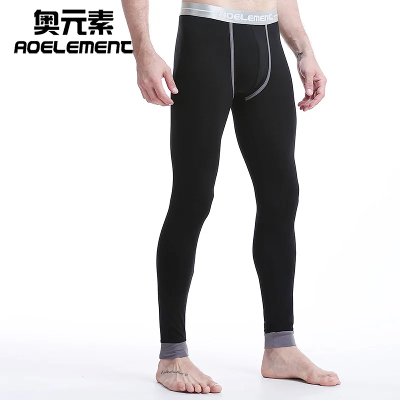 Men's autumn pants single thin section tight trousers warm pants Slim leggings Slim cotton long john men thermal mens bottoms