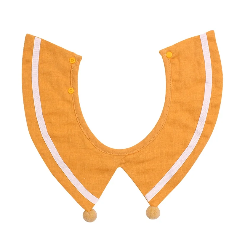 3 PCS Cute Baby Girls Bib Gauze Cotton Baby Bibs For Girl Fashion Decoration Fake Collar Saliva Mouth Towel Baby Girls Clothing  (30)