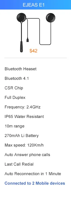 2 шт. 3,5 мм EJEAS V6 V6 Pro аксессуары Наушники динамик микрофон клип мотоциклетный шлем Bluetooth домофон мото