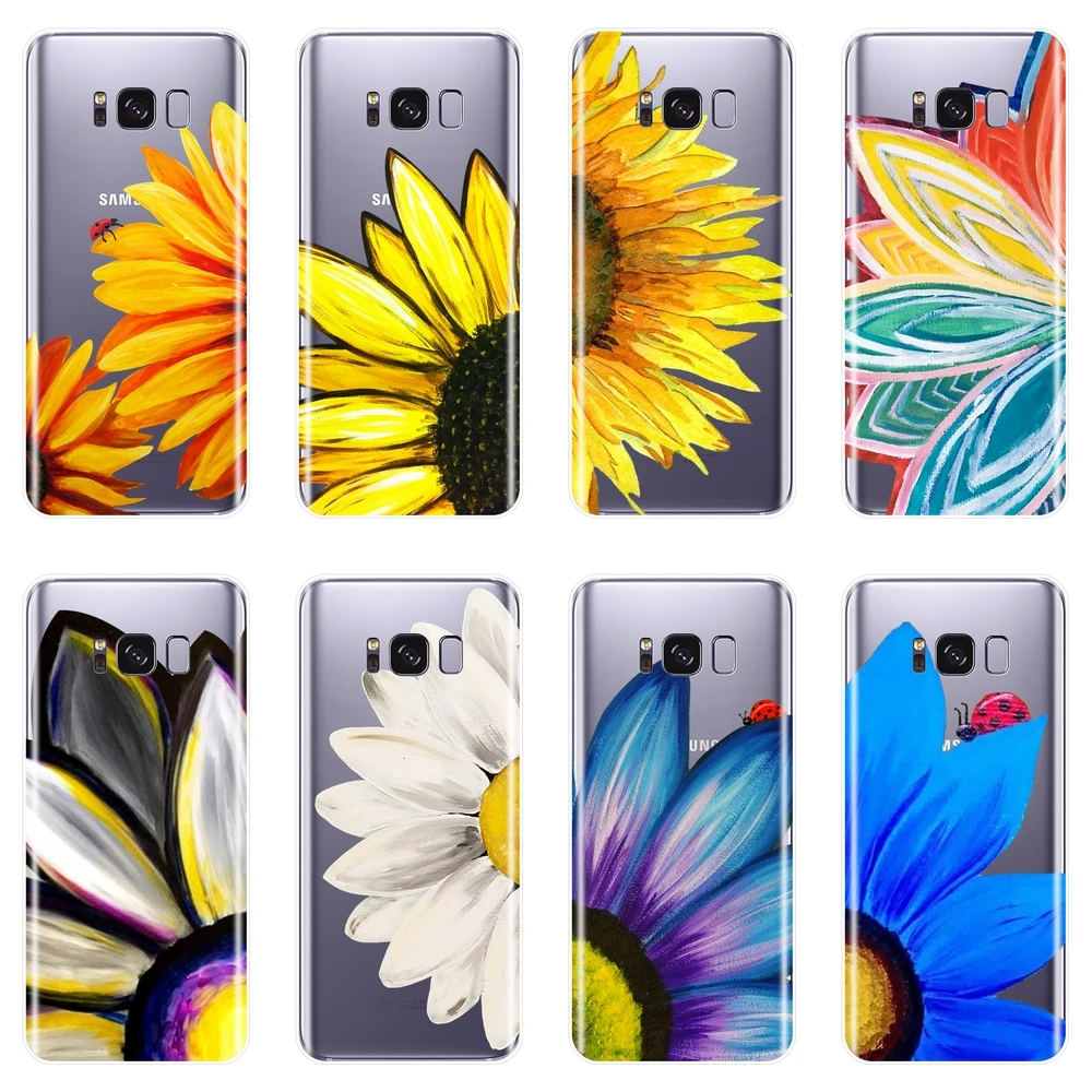 Задняя крышка для Samsung Galaxy S8 S9 Plus S5 S6 S7 Edge желтый мягкий силиконовый чехол с