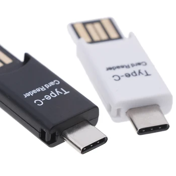 

USB 3.1 USB-C / USB 2.0 Type-C Card Reader OTG External Slim Portable Type C Card Reader