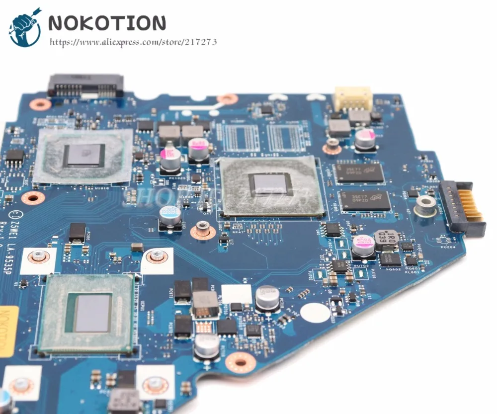 NOKOTION для Acer aspire E1 570 570G материнская плата ноутбука Z5WE1 LA 9535P NBMER11001 NB.MER11.001 I5 3337U CPU GT740M