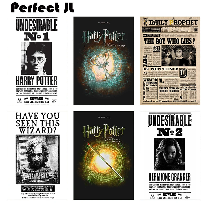 

Harry Potter Collection Series 1 Home Furnishing decorative white coated paper Poster Wall Sticker Home Decora