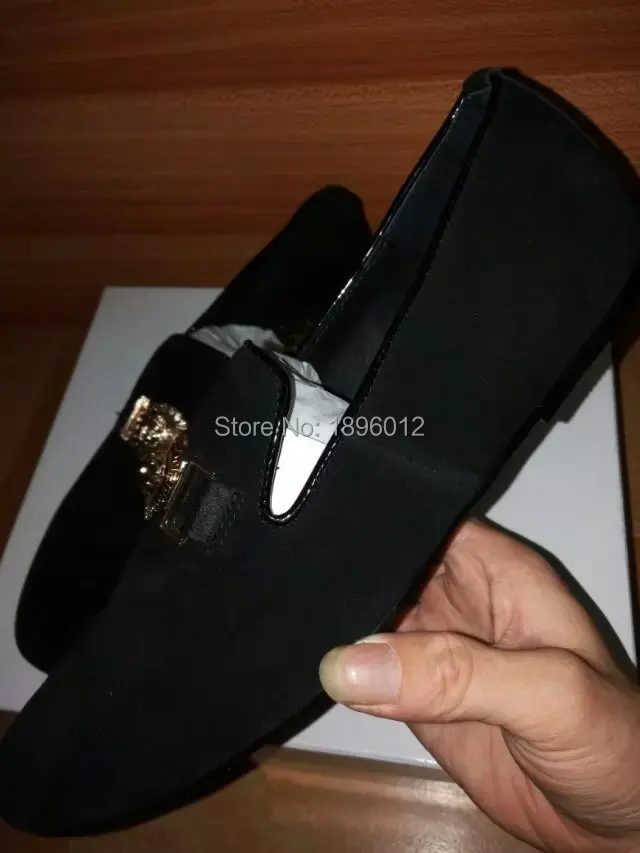 mens black loafers with gold buckle