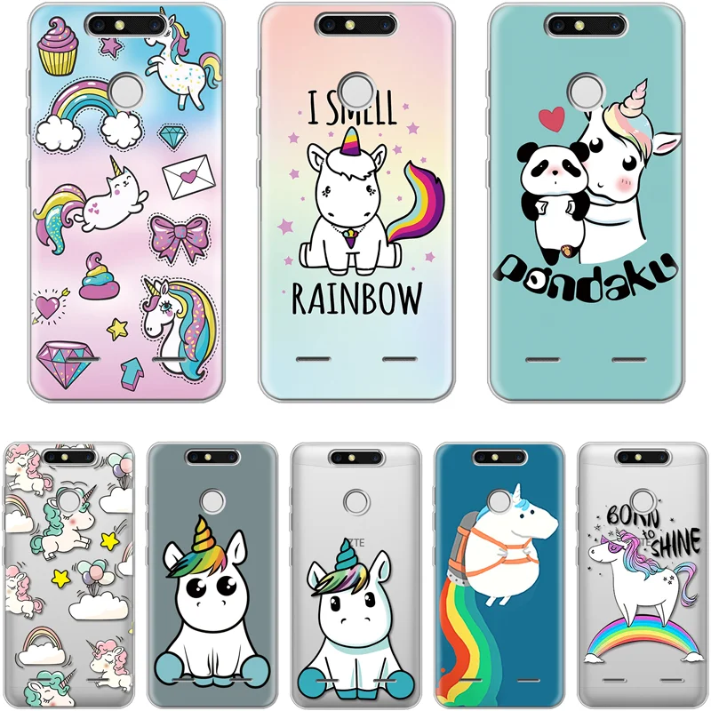 

For iPhone XS Max X XR 5 SE 6S S 8 7 Plus For ZTE Blade A6 A510 A610 AF3 L3 L5 Plus L9 V8 V7 Z18 Z17 Z10 Mini Coque Unicorn Case