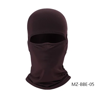 Мотоциклетная Балаклава, маска для всего лица, маска для лица, Байкерская маска для лица, мотоциклетная Ветрозащитная маска, мотоциклетная маска для ресниц - Цвет: brown-MZ-BBE-05