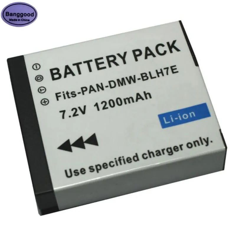 7 2 V 1200 мА/ч DMW-BLH7E DMW-BLH7 Камера Батарея пакет для цифрового фотоаппарата Panasonic Lumix