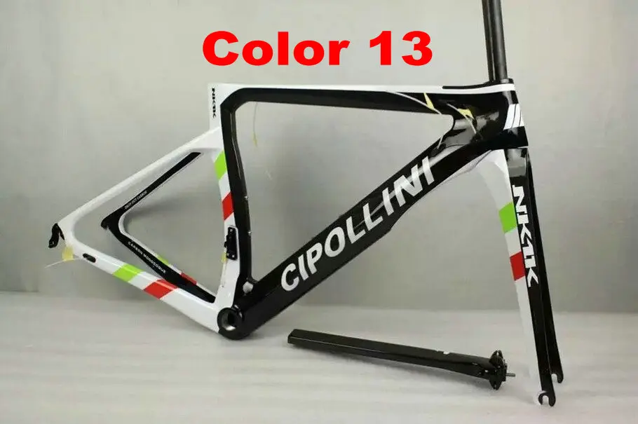 Sale 2018 New Color Cipollini NK1K 3K or 1k T1100 Carbon Bike Frame Matte Glossy carbon fiber road bike frames blue black yellow fluo 29