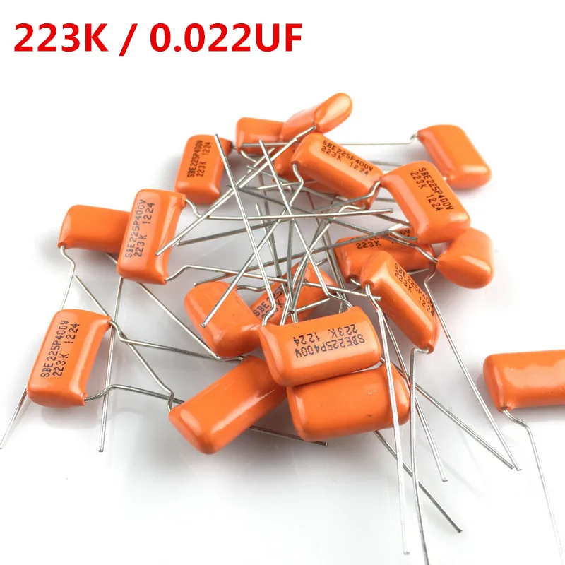Orange Tone Capacitor SBE225P 223K 0.022UF 200V 400V 600V For Electric ...