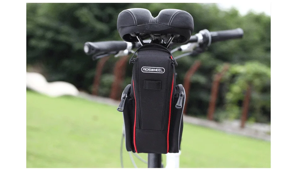 ROSWHEEL велосипедное седло, сумка для велосипедного сиденья, сумка для хранения хвоста, велосипедная MTB Дорожная Складная велосипедная задняя посылка для хранения