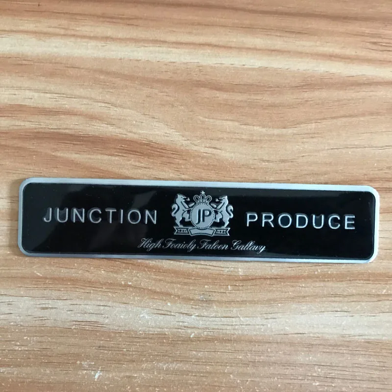 

Aluminum Car sticker for JP Junction Produce VIP logo Tail fender stickers for Toyota Mercedes Benz AUDI BMW VW Accessories