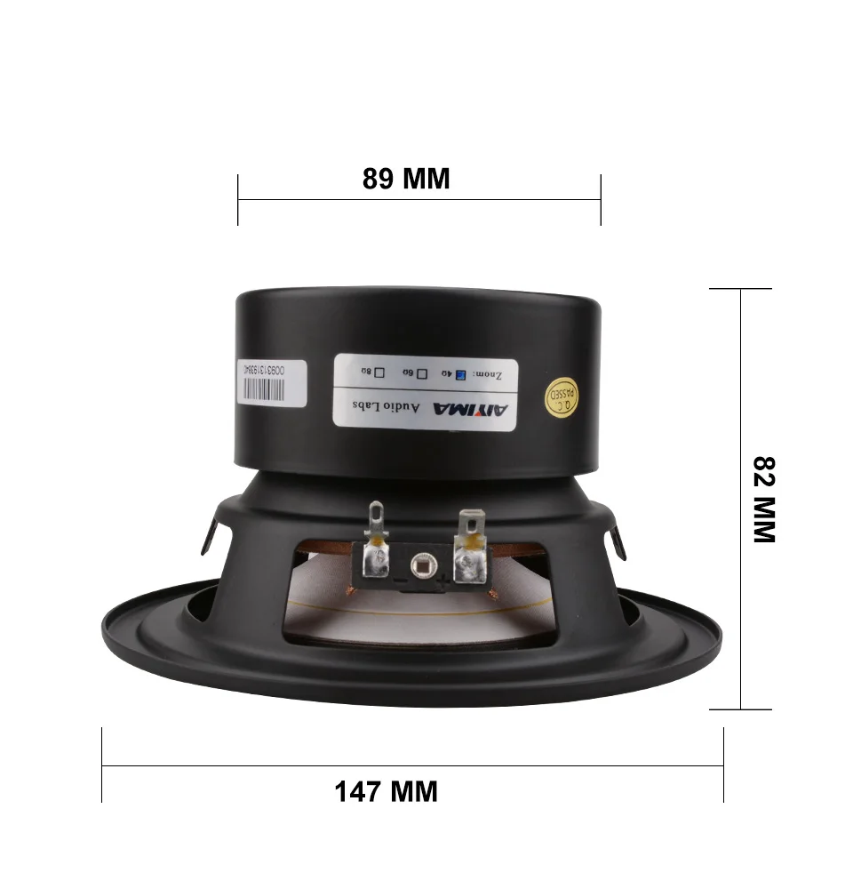 AIYIMA 5,25 дюймов сабвуфер Hifi Звук динамик сильный бас DIY аудио компьютерные колонки 4 8 Ом 40 Вт Громкий динамик для звуковой системы