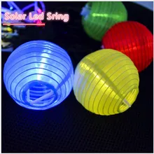 19FT 20 светодиодный s Солнечный светодиодный фонарь, энергосберегающий разноцветный фонарь, украшение для рождественской вечеринки, садовая уличная Ночная струнная лампа