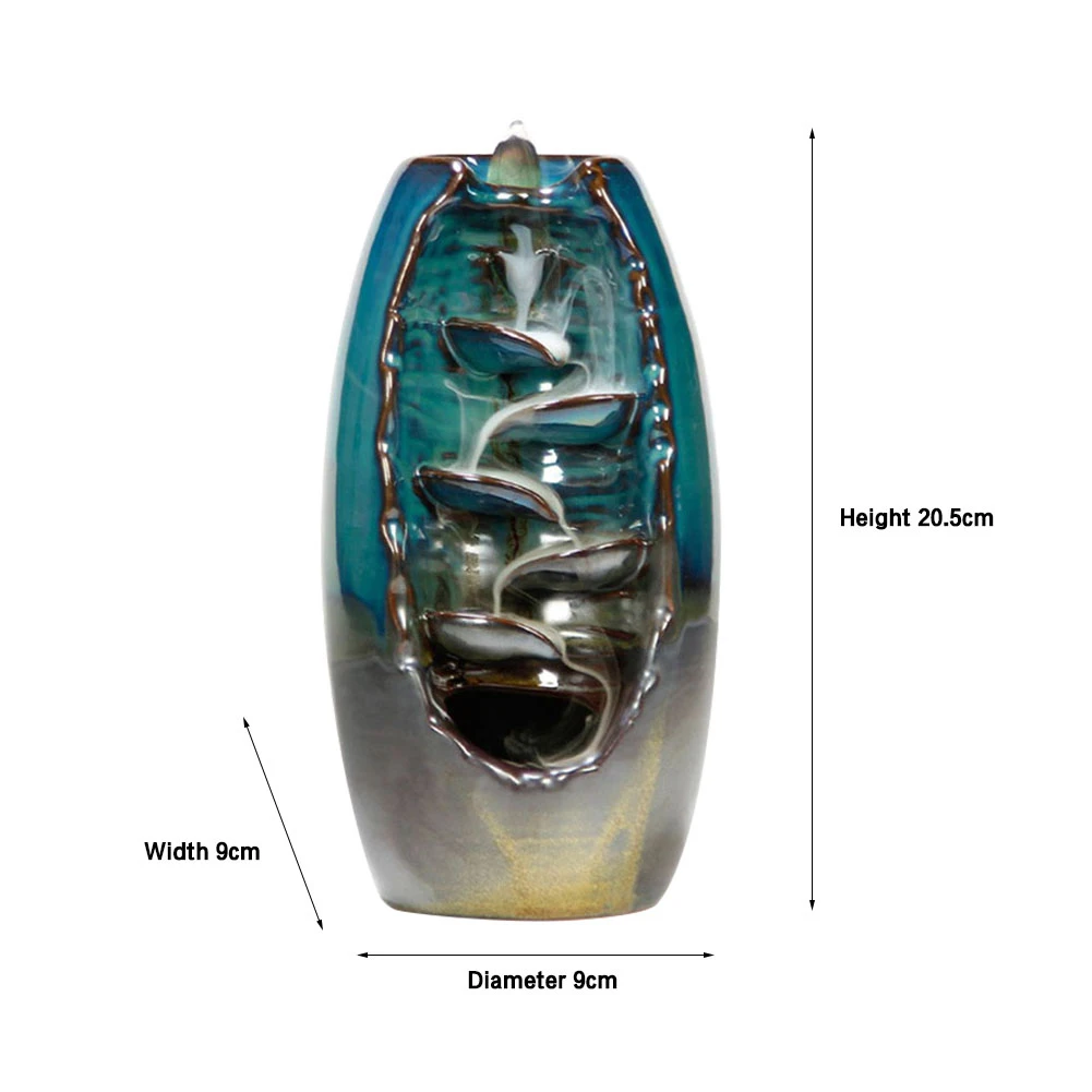 AUGKUN керамическая курильница для благовоний горелка водопад курильница для ароматерапии диффузоры орнамент домашний декор для гостиной