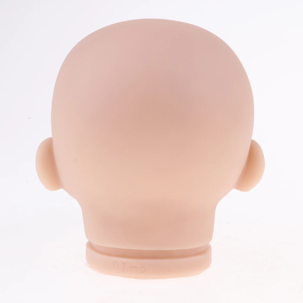Handmade Unpainted 22inch Reborn Doll Head Sculpt Model Silicone Head Carving Mold DIY Making