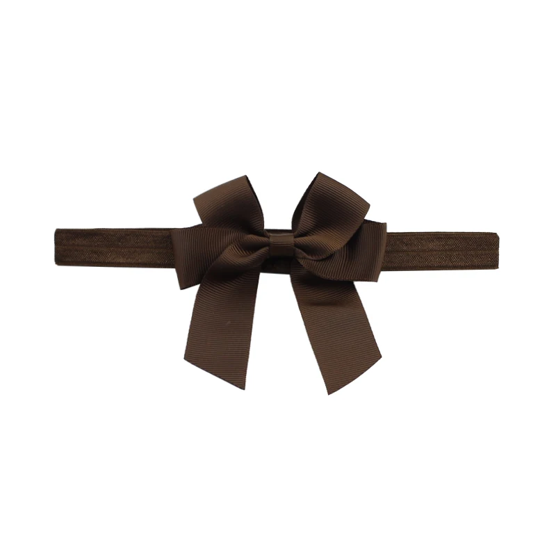 Colors Ribbon Headband Solid Candy Color Baby Kids Girls Mini Bowknot Hairband Elastic Headband Hair Accessories  (6)