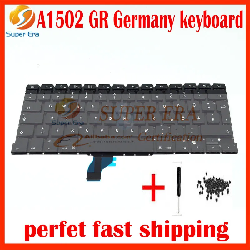 5pcs lot new original for font b macbook b font pro 13 retina A1502 GR keyboard