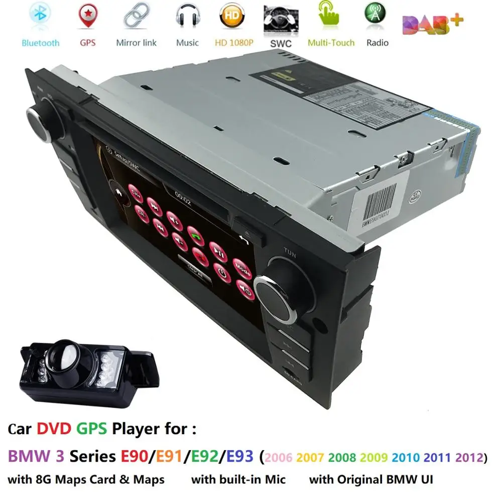 Flash Deal Car GPS for BMW E90 E91 E92 E93 dvd player multimedia navigation stereo auto audio IPS SCREEN DAB+ TPMS SWC RDS FM DVBT CAM MAPS 3