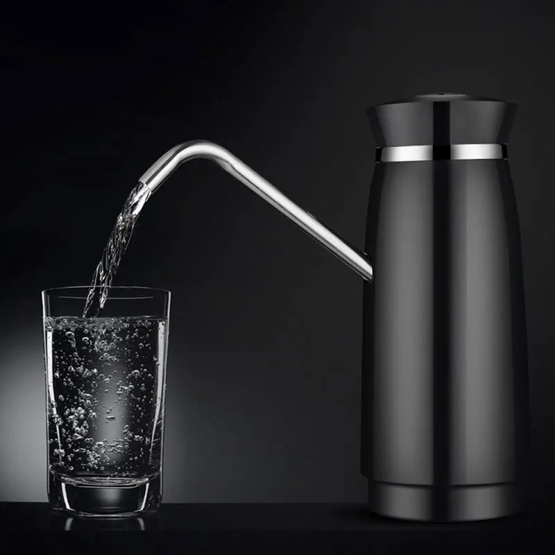 

Automatic Electric Portable Water Pump Dispenser Rechargable Energy Cold Drink Dispenser Stainless Steel Switch Drinking Bottle