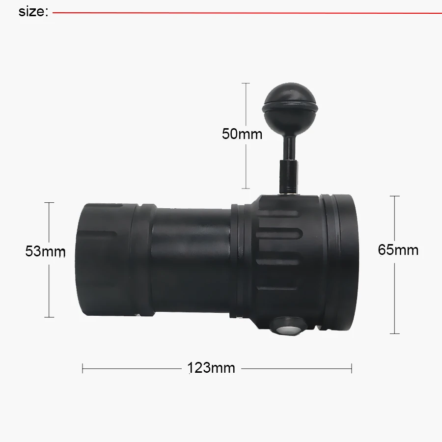  New LED Diving Flashlight Underwater 80M XHP70 / L2 Photography Video Camera Tactical Flashlight Bl