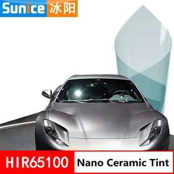 

Car Window Tint SUNICE 50*500cm Light Blue Car Auto Office Home Window Glass Tint Tinting Film 65%VLT Solar Film Summer UV-proof