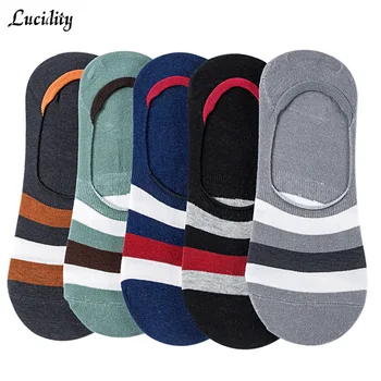 

Invisible Socks Man Shallow Tube Men's Socks Color Cotton Shallow Mouth Wild Multi-Color Male Summer Socks 5pairs/lot =10pieces