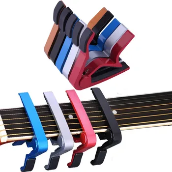 

Quick Change Guitar Jaw Capo Clamp for Electric and Acoustic Tuba Guitar Trigger Release Capo Guitar For Tone Adjusting